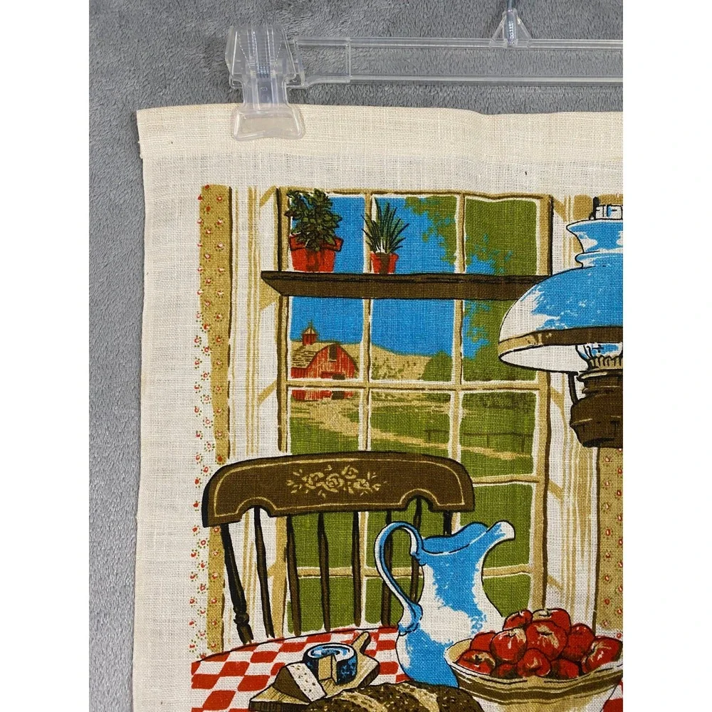 Textilimpex Linen Calendar Tea Towels 1975 1976 Birds Bountiful Table Retro VTG